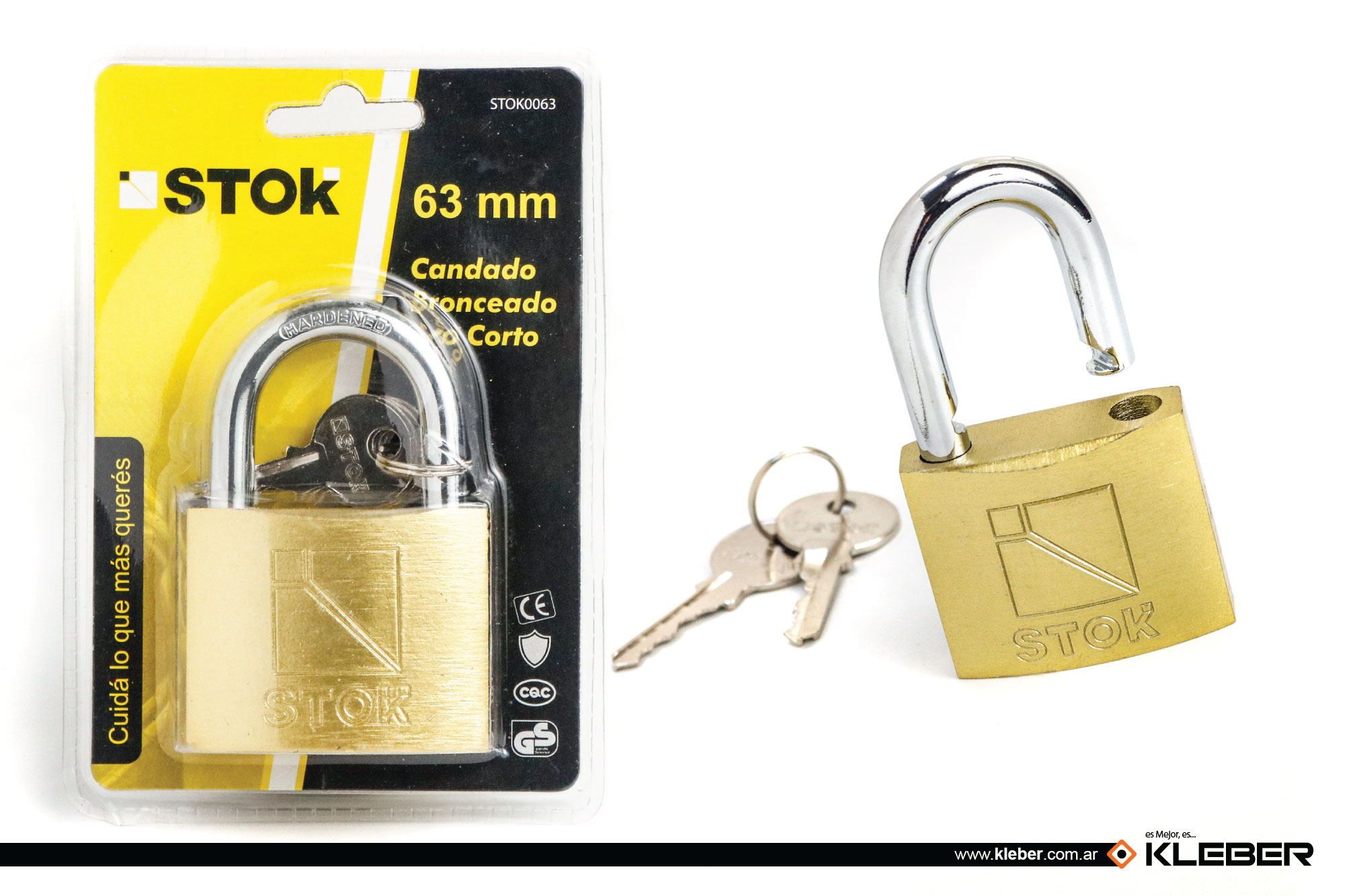 CANDADO BRONC. STOK 63