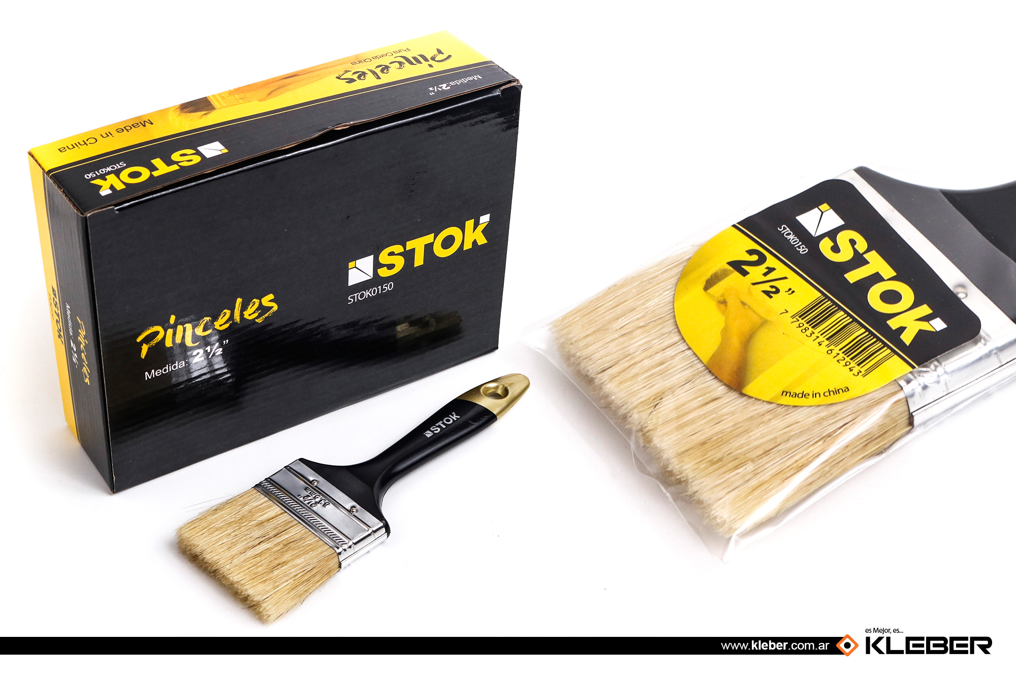 PINCEL V1 2 1/2 - CERDA BLANCA LARGA