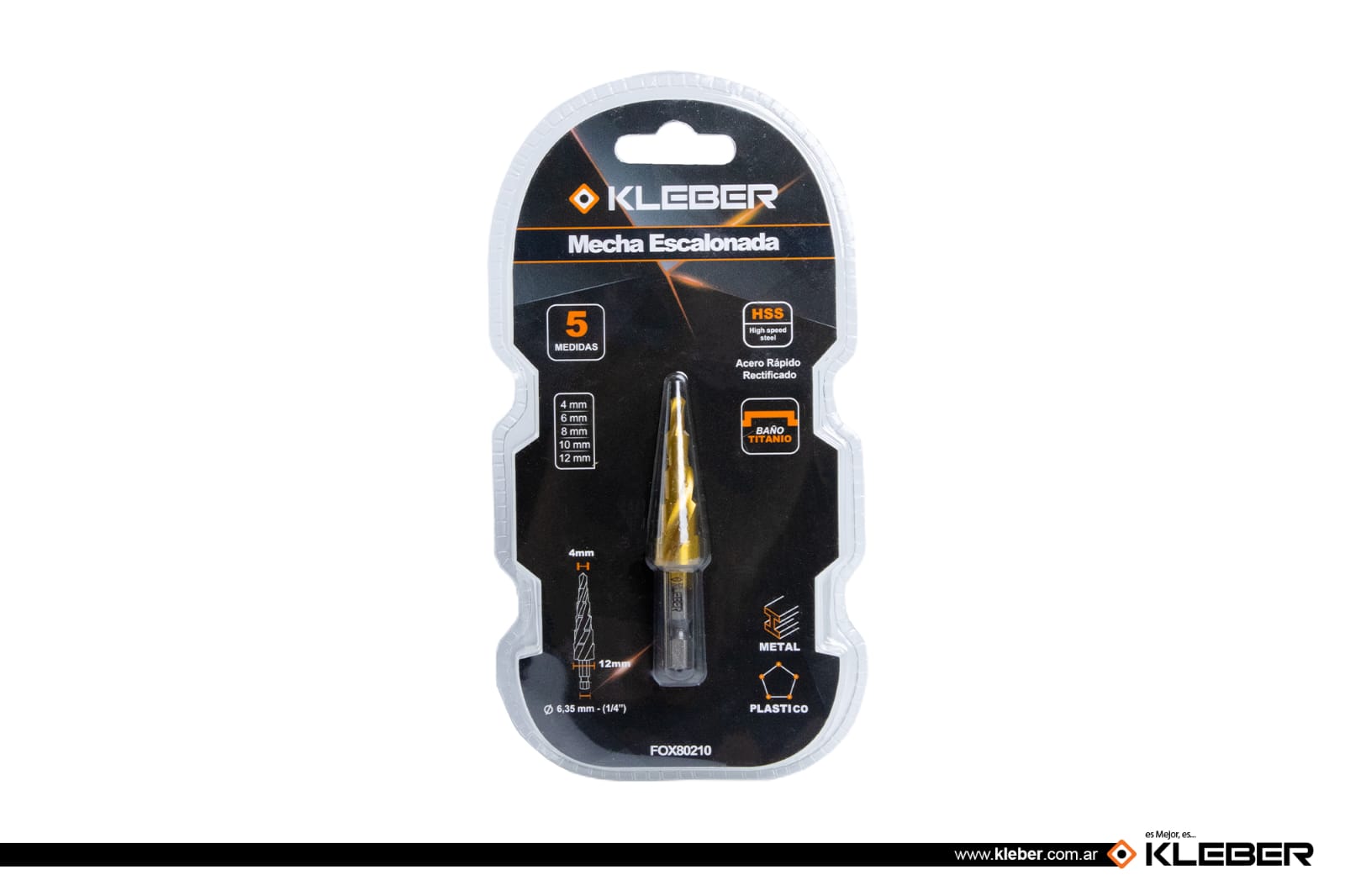 MECHA ESCALONADA DE ACERO